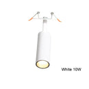 Modern cylindrical black & white led recessed ceiling lights kitchen by Decorbites