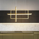 GobekUsa LED Rectangle Pendant Lights for Dining Room and Kitchen