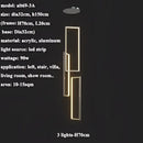 GobekUsa LED Rectangle Staircase Chandelier Pendant Lighting for Modern Living Room Decor