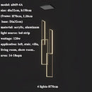 GobekUsa LED Rectangle Staircase Chandelier Pendant Lighting for Modern Living Room Decor