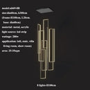 GobekUsa LED Rectangle Staircase Chandeliers Pendant Lighting Modern Living Room Decor