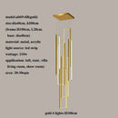 GobekUsa LED Rectangle Staircase Chandeliers Pendant Lighting Modern Living Room Decor