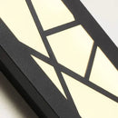GobekUsa LED Rectangle Wall Lamp Warm Light 3000K for Parlor Room Stairs Sconce Black