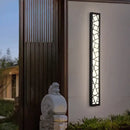 GobekUsa LED Rectangle Wall Lamp Warm Light 3000K for Parlor Room Stairs Sconce Black