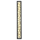GobekUsa LED Rectangle Wall Lamp Warm Light 3000K for Parlor Room Stairs Sconce Black