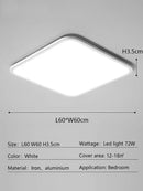 GobekUsa LED Rectangular Ceiling Light for Modern Minimalist Living Room and Bedroom Decor