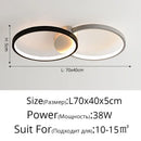 GobekUsa LED Rectangular Chandelier Art Ceiling Light for Living Room Bedroom