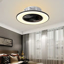 GobekUsa LED Remote Control Chandelier Ceiling Fan Light for Bedroom Living Room