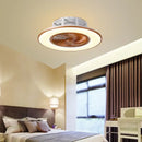 GobekUsa LED Remote Control Chandelier Ceiling Fan Light for Bedroom Living Room