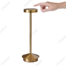 Minimalist metallic led retro touch table lamp bedroom night light by Decorbites