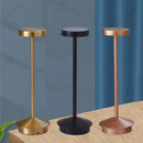 Minimalist metallic led retro touch table lamp bedroom night light by Decorbites