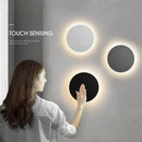 GobekUsa LED RGB Round Wall Lights: Acrylic Touch Sensitive, Remote Controlled Bedroom Indoor Decor