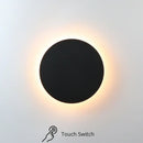 GobekUsa LED RGB Round Wall Lights: Acrylic Touch Sensitive, Remote Controlled Bedroom Indoor Decor