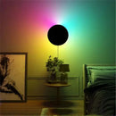 GobekUsa LED RGB Round Wall Lights: Acrylic Touch Sensitive, Remote Controlled Bedroom Indoor Decor