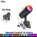 GobekUsa LED RGB Spotlight with Remote Control for KTV Bar Disco Lighting