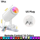 GobekUsa LED RGB Spotlight with Remote Control for KTV Bar Disco Lighting