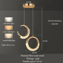 GobekUsa LED Ring and Moon Lamps Set - Modern Acrylic+Alloy Lighting Collection