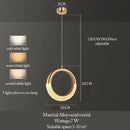 GobekUsa LED Ring and Moon Lamps Set - Modern Acrylic+Alloy Lighting Collection