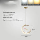 GobekUsa LED Ring and Moon Lamps Set - Modern Acrylic+Alloy Lighting Collection