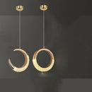 GobekUsa LED Ring and Moon Lamps Set - Modern Acrylic+Alloy Lighting Collection