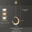 GobekUsa LED Ring and Moon Lamps Set - Modern Acrylic+Alloy Lighting Collection