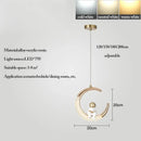 GobekUsa LED Ring and Moon Lamps Set - Modern Acrylic+Alloy Lighting Collection