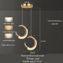 GobekUsa LED Ring and Moon Lamps Set - Modern Acrylic+Alloy Lighting Collection