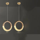 GobekUsa LED Ring and Moon Lamps Set - Modern Acrylic+Alloy Lighting Collection