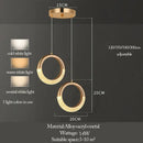 GobekUsa LED Ring and Moon Lamps Set - Modern Acrylic+Alloy Lighting Collection