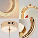 GobekUsa LED Ring and Moon Lamps Set - Modern Acrylic+Alloy Lighting Collection