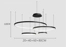 GobekUsa LED Ring Chandelier Ceiling Pendant Modern Round Circle Lamps