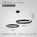 GobekUsa LED Ring Chandelier for Home Decor - Modern Nordic Style Lighting