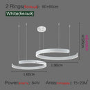 GobekUsa LED Ring Chandelier for Home Decor - Modern Nordic Style Lighting