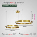 GobekUsa LED Ring Chandelier for Home Decor - Modern Nordic Style Lighting