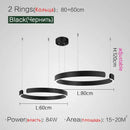 GobekUsa LED Ring Chandelier for Home Decor - Modern Nordic Style Lighting