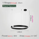 GobekUsa LED Ring Chandelier for Home Decor - Modern Nordic Style Lighting
