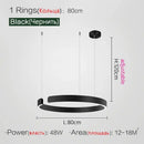 GobekUsa LED Ring Chandelier for Home Decor - Modern Nordic Style Lighting