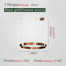 GobekUsa LED Ring Chandelier for Home Decor - Modern Nordic Style Lighting