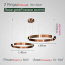 GobekUsa LED Ring Chandelier for Home Decor - Modern Nordic Style Lighting
