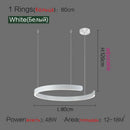 GobekUsa LED Ring Chandelier for Home Decor - Modern Nordic Style Lighting
