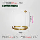 GobekUsa LED Ring Chandelier for Home Decor - Modern Nordic Style Lighting