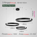 GobekUsa LED Ring Chandelier for Home Decor - Modern Nordic Style Lighting