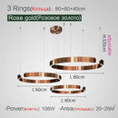 GobekUsa LED Ring Chandelier for Home Decor - Modern Nordic Style Lighting