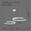 GobekUsa LED Ring Chandelier for Home Decor - Modern Nordic Style Lighting