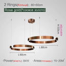 GobekUsa LED Ring Chandelier for Home Decor - Modern Nordic Style Lighting