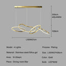GobekUsa LED Ring Chandelier for Living Dining Room - Postmodern Luxury Minimalist Art Lighting