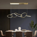 GobekUsa LED Ring Chandelier for Living Dining Room - Postmodern Luxury Minimalist Art Lighting