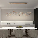 GobekUsa LED Ring Chandelier for Living Dining Room - Postmodern Luxury Minimalist Art Lighting