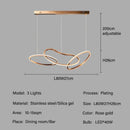 GobekUsa LED Ring Chandelier for Living Dining Room - Postmodern Luxury Minimalist Art Lighting