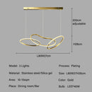 GobekUsa LED Ring Chandelier for Living Dining Room - Postmodern Luxury Minimalist Art Lighting